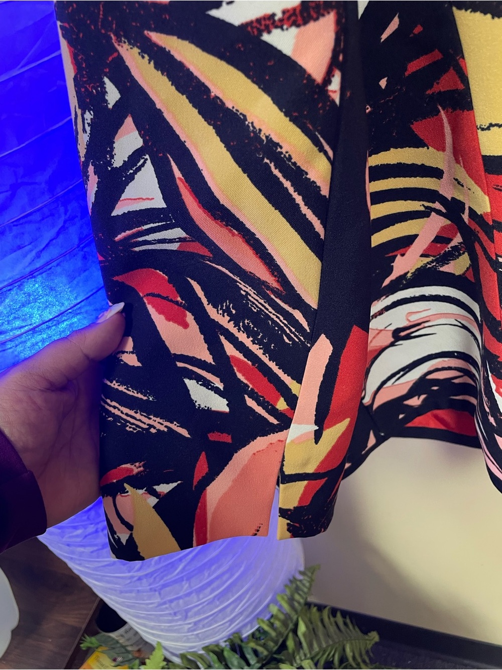 Kasper Black and color Patterned Blazer - Picture 6 of 8